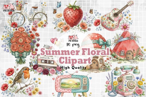 Download Summer Floral Clipart PNG - Premium Resources