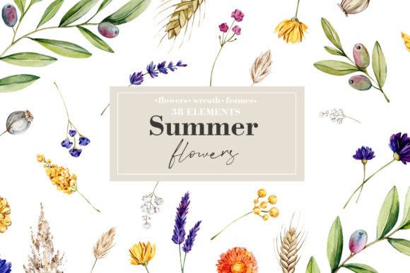 Download Summer Floral Clipart - Premium Bundle