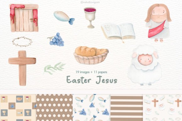 Download Watercolor Clipart Easter Jesus - Premium Resources